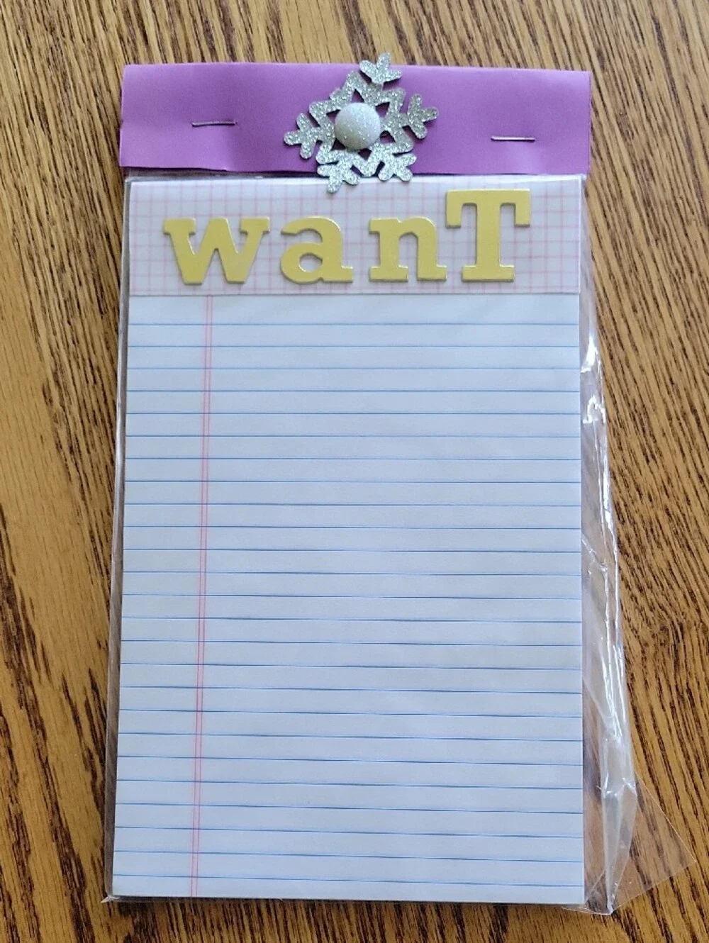 Set Of 5 Handmade Holiday Themed Magnetic Notepad Set